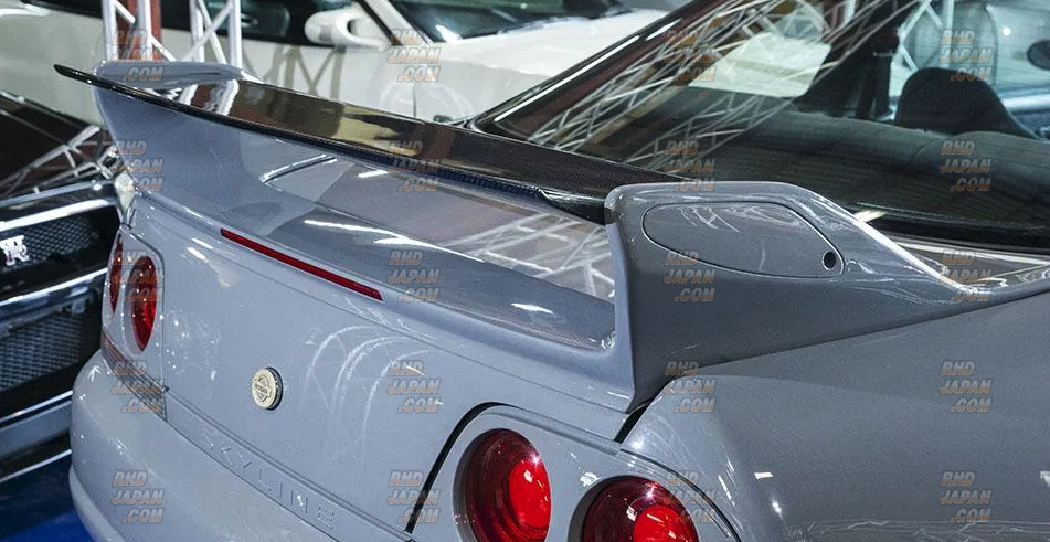 Garage Active Rear Spoiler Wing Flap Carbon - Skyline GT-R BCNR33 Garage Active Rear Spoiler Wing Flap Carbon - Skyline GT-R BCNR33